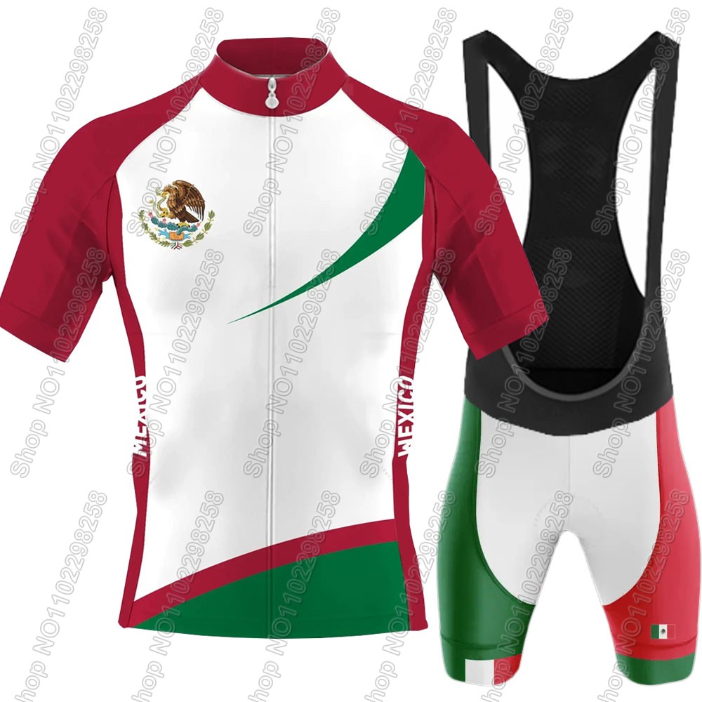 Cycling Gear Jersey - 2025 Meksika Milli Takım Bisiklet Jersey