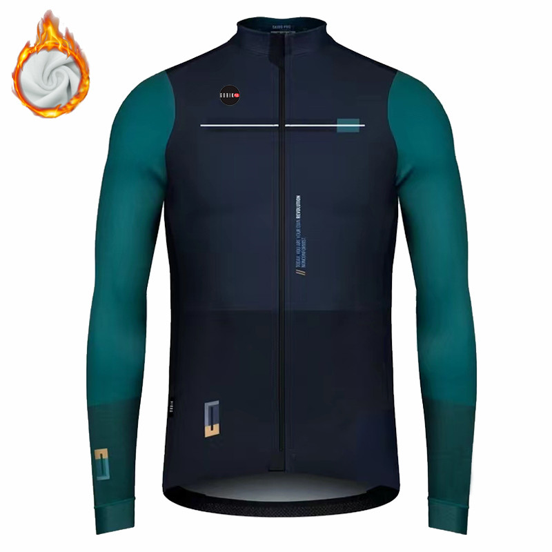 Cycling Gear Jersey - Kış Bisiklet erkek Uzun Kollu Gobikful