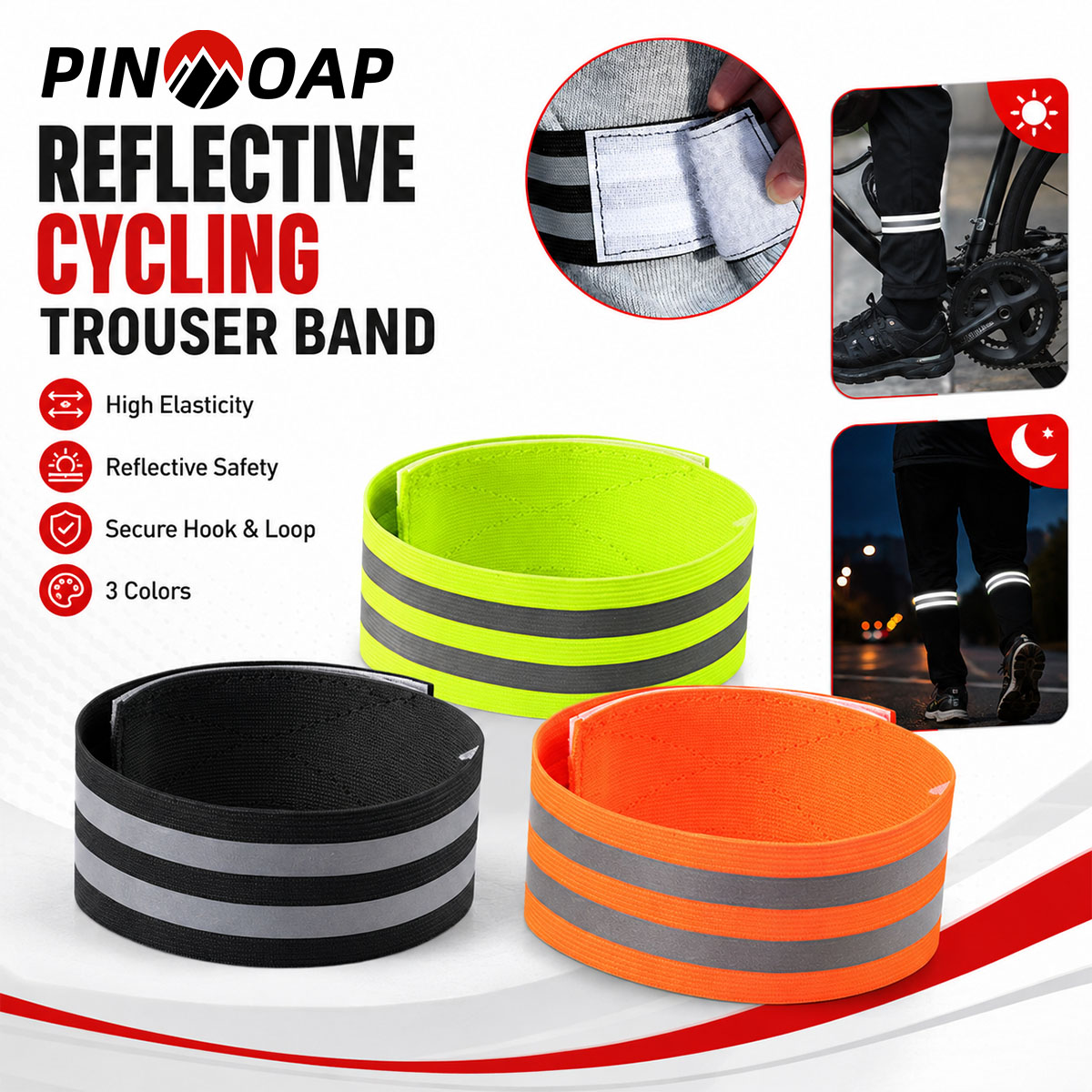 Cycling Gear Brands - PINMOAP 1/2PCS Bisiklet Pantolonu Bacak Kayışı